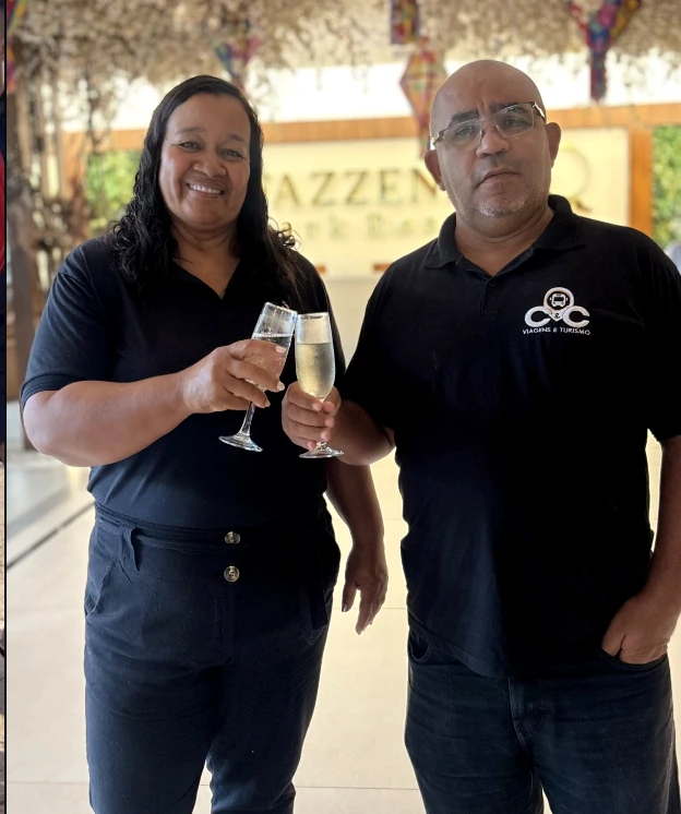 Carlos e Cristiane, fundadores da CEC Viagens e Turismo